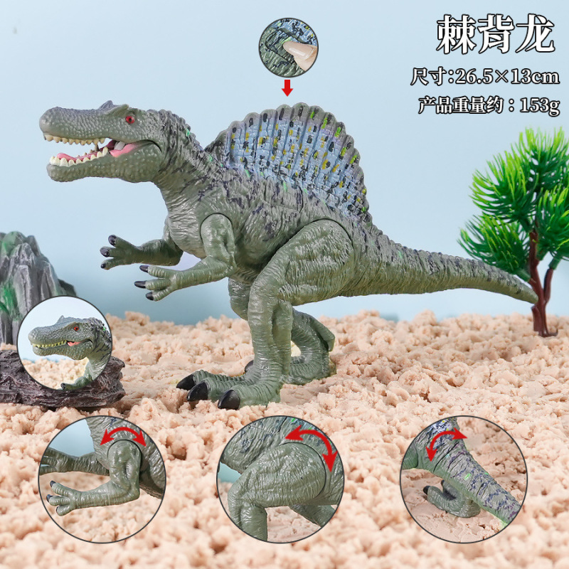 模擬プレス式恐竜おもちゃ、手足、尻尾、頭部が可動するティラノサウルスレックス、子供向けギフト、ドロップシッピング対応|undefined