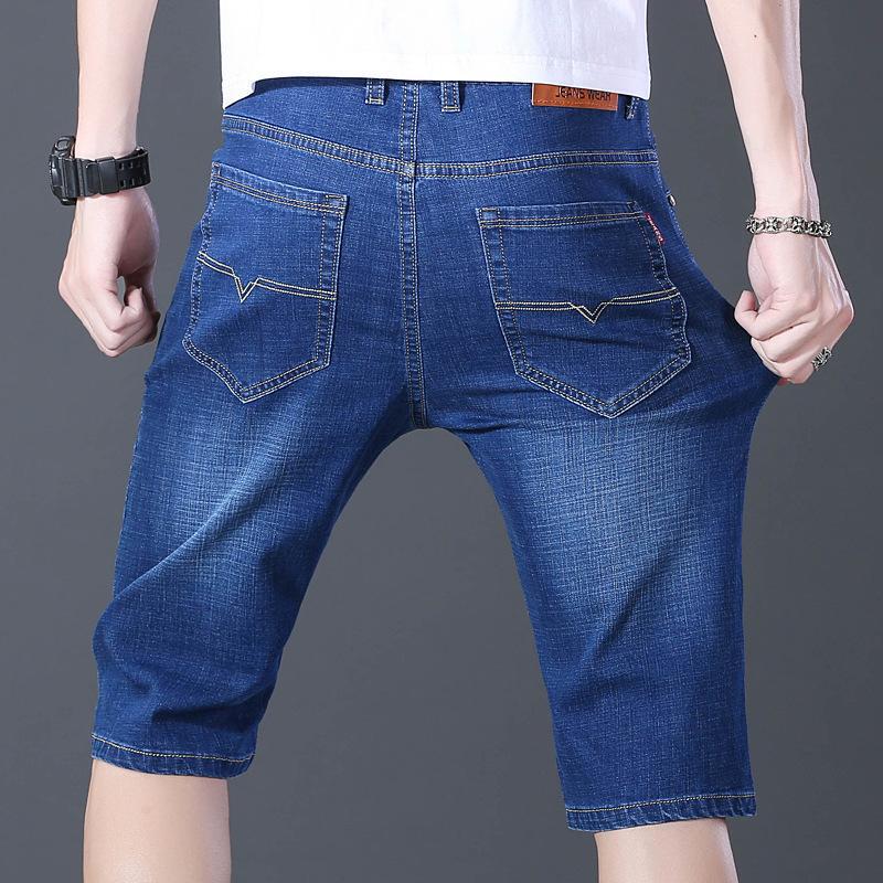 Free Shipping Summer Thin Men's Denim Shorts Men's Casual Denim Pants Men's Loose Straight Culottes Three-Quarter Free Shipping Summer Thin Men's Denim Shorts Men's Casual Denim Pants Men's Loose Straight Culottes Three-Quarter