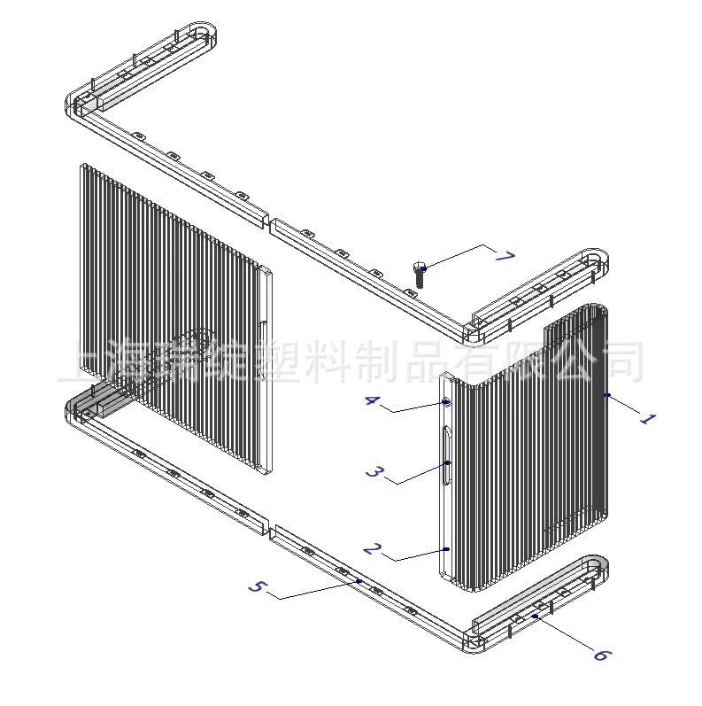 【现货加工】房车卫生间门防水防潮塑料ABS卷帘门全屋定制柜体门