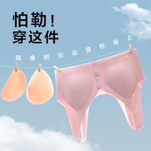 Middle-aged and elderly underwear women's front buckle bra elderly vest seamless sports plus size mother bra summer thin 2912
