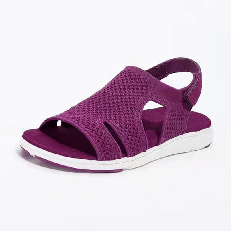Pantofole estive da donna con strappo traspiranti per la spiaggia_voghion.com