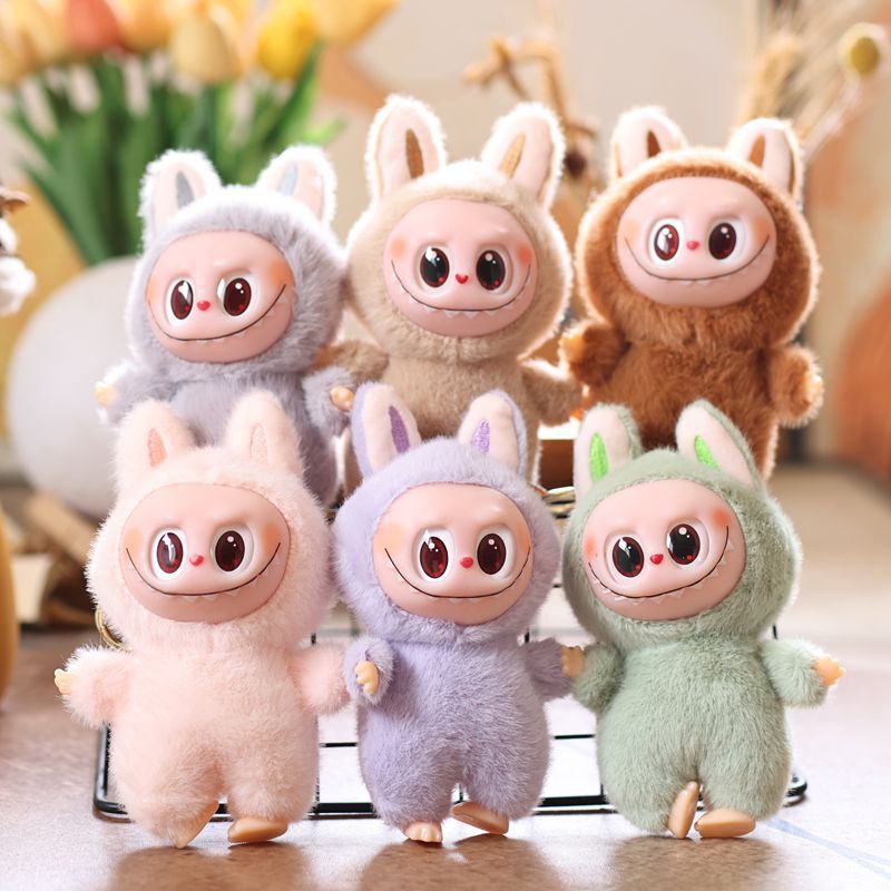 かわいいビニールウサギのペンダントぬいぐるみ人形ウサギのバッグペンダントキーホルダー人形人形|undefined