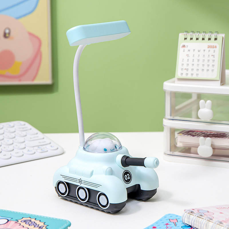 MU353-2 탱크 소형 테이블 램프 블루