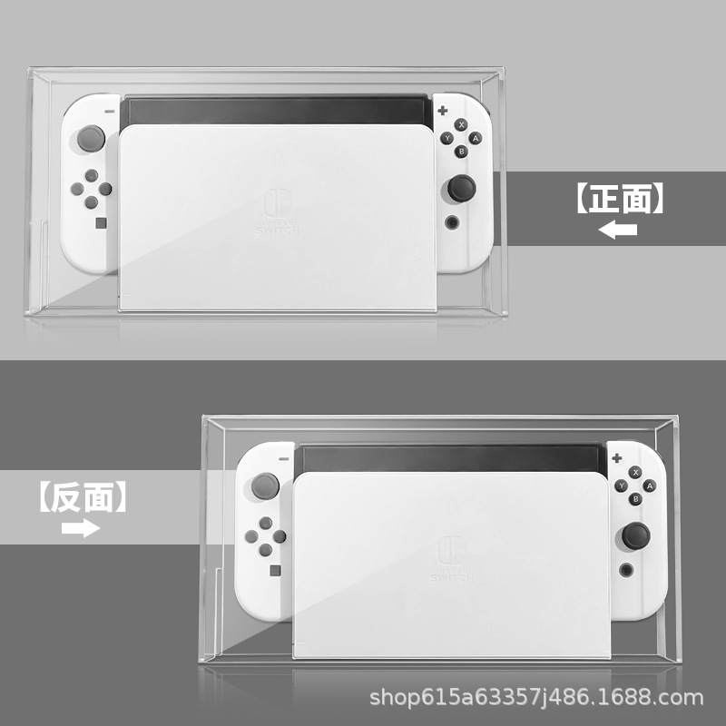 ニンテンドースイッチゲームコンソールダストカバーoled透明クリスタルハードシェルハンドルカバーアクセサリー漫画オールインワン|undefined