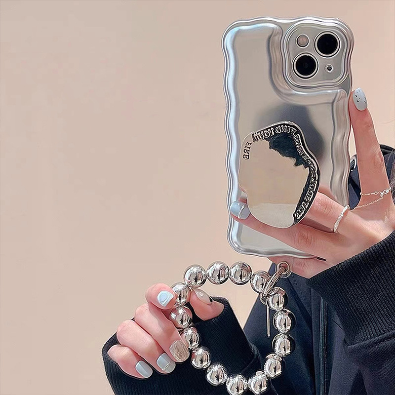 Silicone Phone Case Wave Pattern For Iphone 15 Pro Max 14 13 12 11_voghion.com