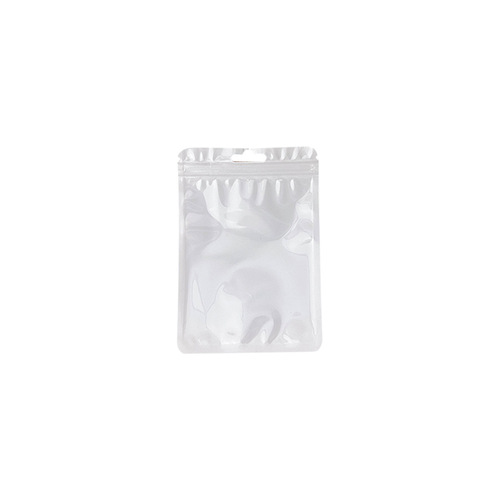 Macaron color ziplock bag plastic bag thickened transparent color bone bag storage sealed pocket makeup brush packaging bag