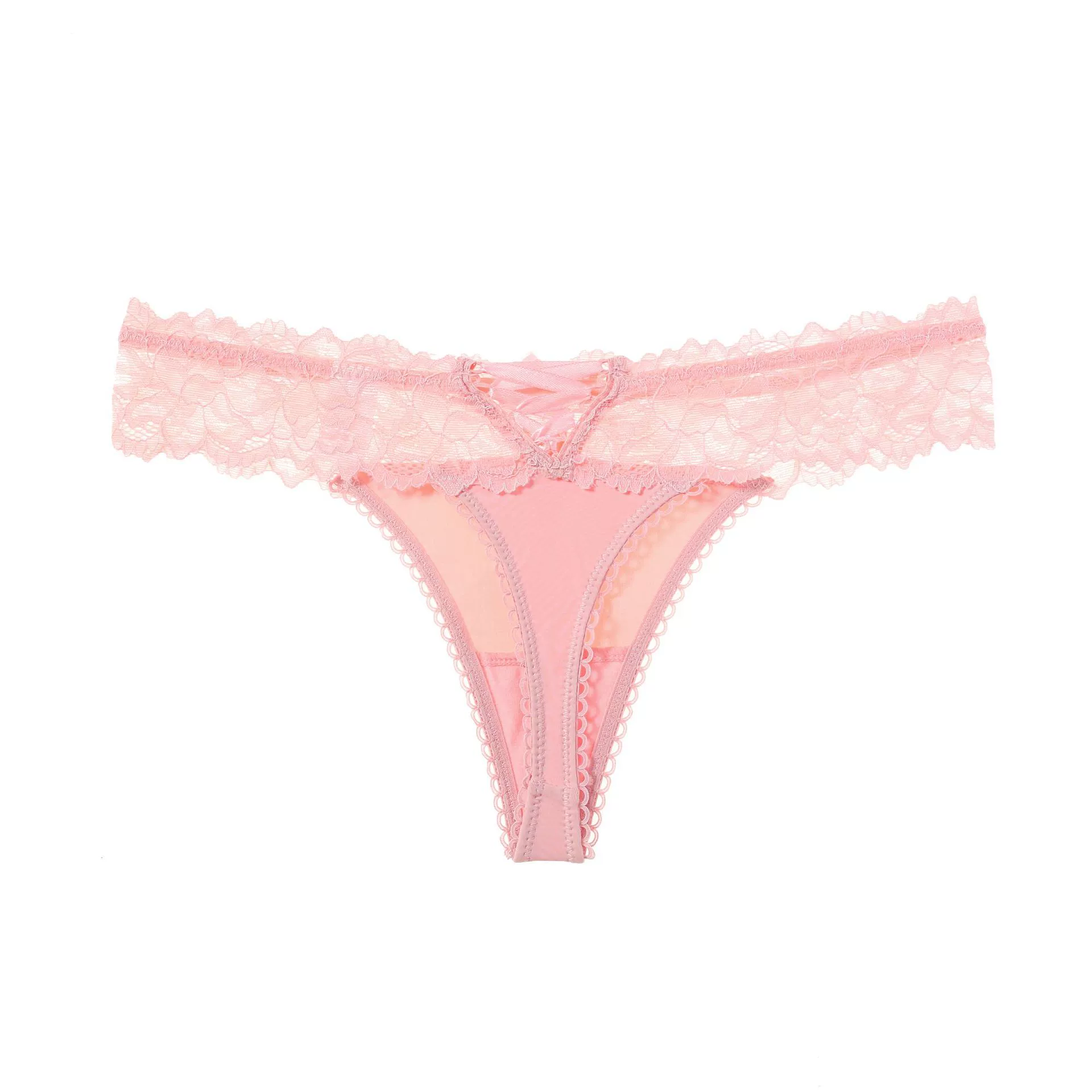 Silk Lace Panties, women's sexy thong, lace trim, multi-color S–XL