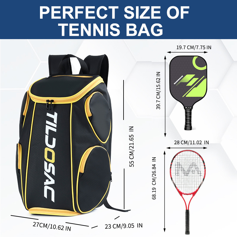 New Amazon badminton bag, pickleball bag, tennis bag, multifunctional large-capacity backpack, paddle tennis bag