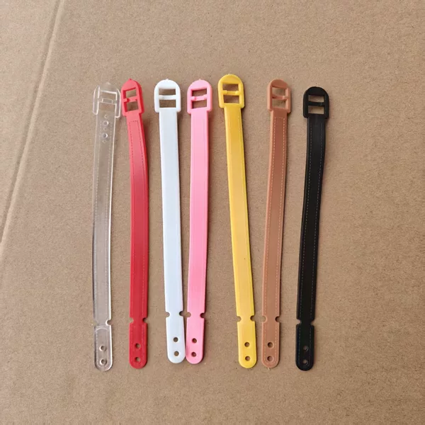 PVC black belt luggage tag hanging belt soft rubber luggage tag belt lanyard PVC lanyard
