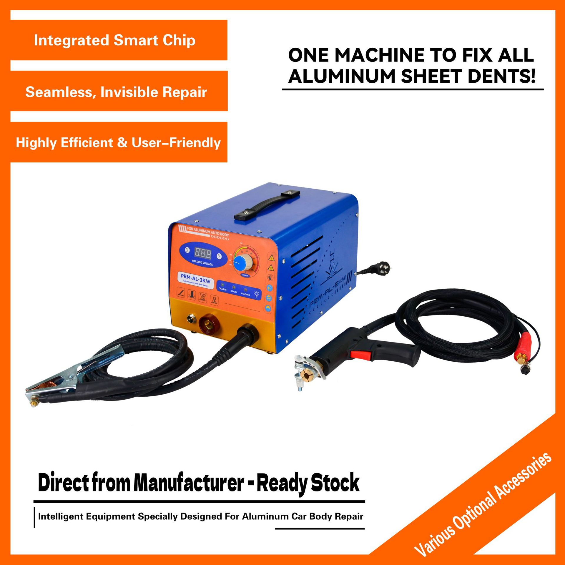 跨境直流铝合金车身修复介子机汽车钣金凹痕修复工具铝焊一体机