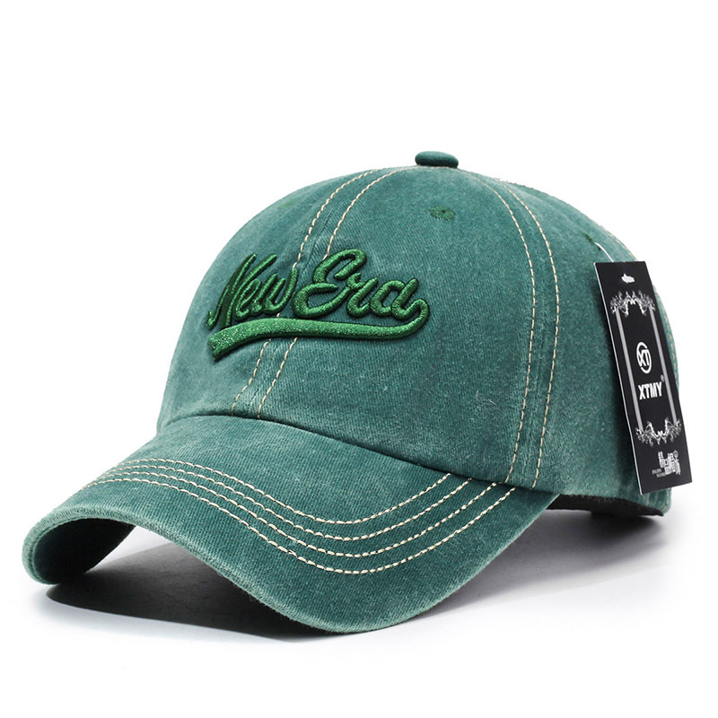 Chapeau de soleil décontracté pour couples, casquette de baseball neuve délavée avec inscription brodée, casquette rétro à bec de canard pour hommes et femmes_voghion.com
