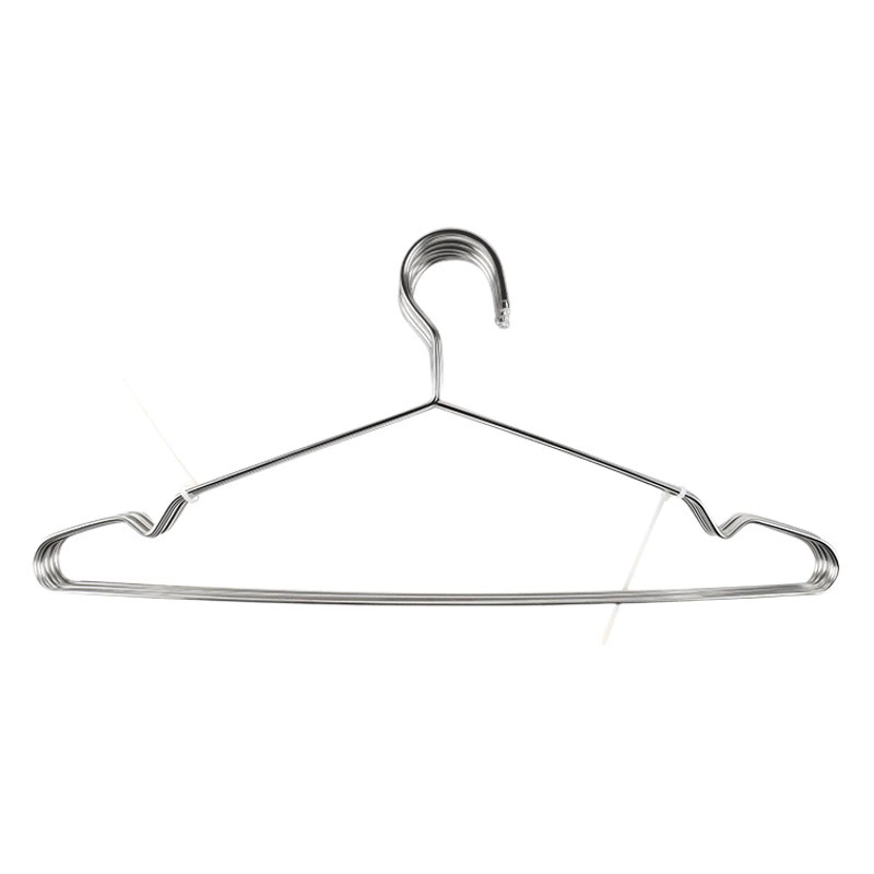 Прямая Вешалка из нержавеющей стали с фабрики 3,0 мм стальная шаровая Головка Пластиковая крышка из нержавеющей стали вешалка оптом в розницу прочный