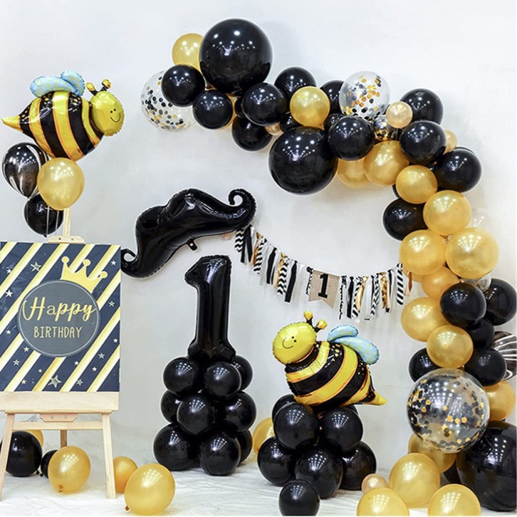 28 kits de arco de globo, 3 rollos de papel y 3 pegatinas de dispensación y 2 herramientas de atado de globos y 20