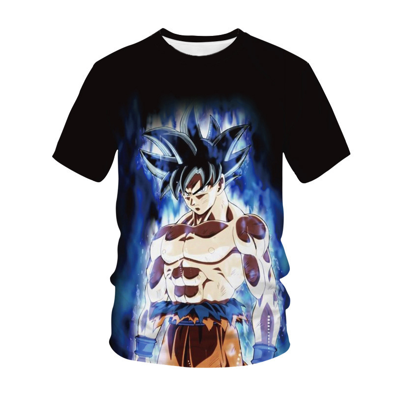 2023 Summer Dragon Ball Short-sleeved Anime Two-dimensional Men's and Women's Summer Casual Clothes Goku Top 3D Men's T-Shirt