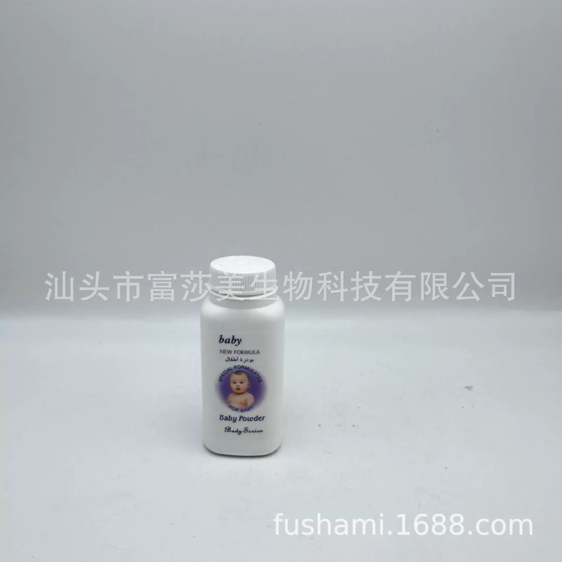 厂家热销定制50g自有品牌保湿滋润温和舒缓皮肤爽身粉baby powder