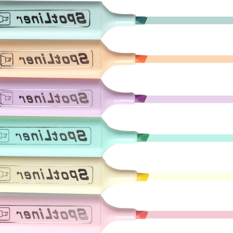 (Cross-border trading), fluorescence marker for students, 6 colors