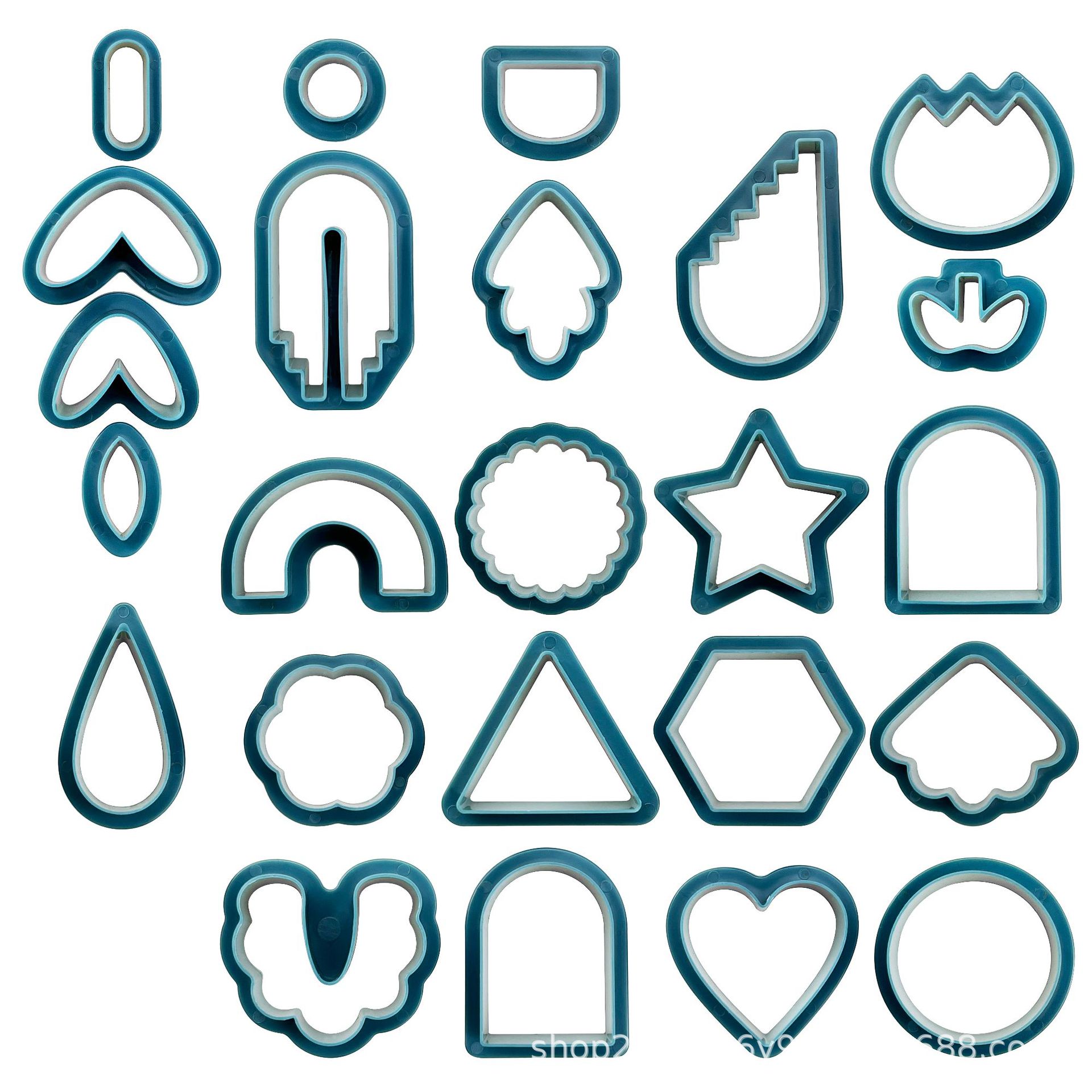 24 pendientes de polímero cortador joyería artesanal herramientas molde arcilla Amazon nuevo producto