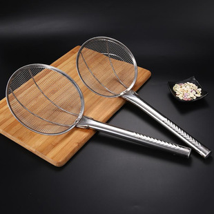 Extra Thickened Fried Large Colander Stainless Steel Dense Mesh Oil Drum Leakage Kitchen Supplies Hotel Filter Mesh Dense Mesh
