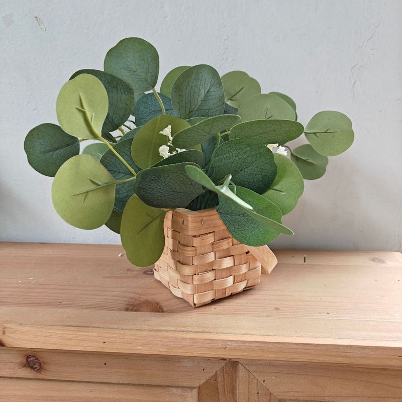 造花装飾植木鉢模擬植物鉢植えフラワーバスケットひまわりバラユーカリアジサイ植木鉢|undefined