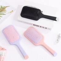 厂家批发精品方形一体式按摩梳子女气垫气囊贴头皮梳子少女粉现货