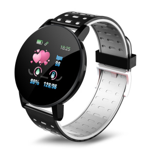 New 119plus round screen smart bracelet Bluetooth call reminder sports bracelet step counting heart rate sleep monitoring