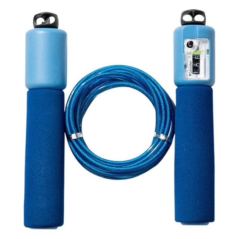 6529 cuenta cuerda de alambre de acero saltar cuerda para examen de ingreso a la escuela secundaria superior estudiante competencia deportiva prueba física entrenamiento saltar cuerda esponja manejar saltar cuerda