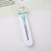 07# White handle bow dog/cartoon cute resin utility knife