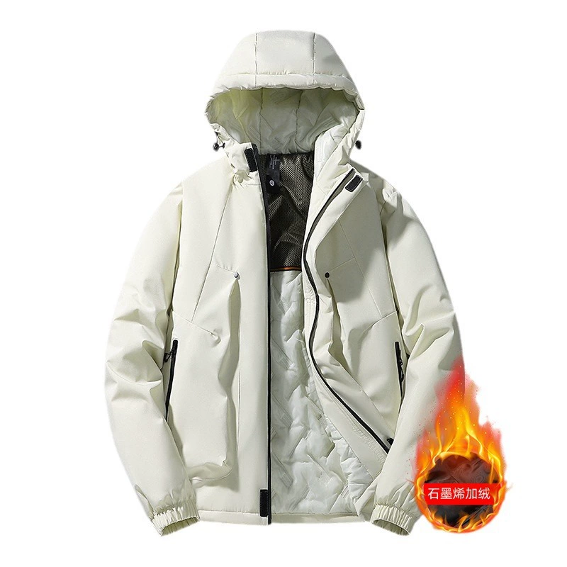 Demi-season warm windproof waterproof jacket, oversize