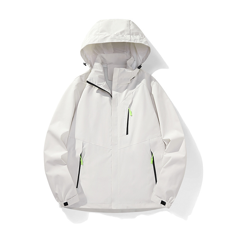 Amazon explotó el comercio electrónico transfronterizo vestir de asalto impermeable al aire libre ropa de montaña hombre abrigo a prueba de viento pareja compra grupal