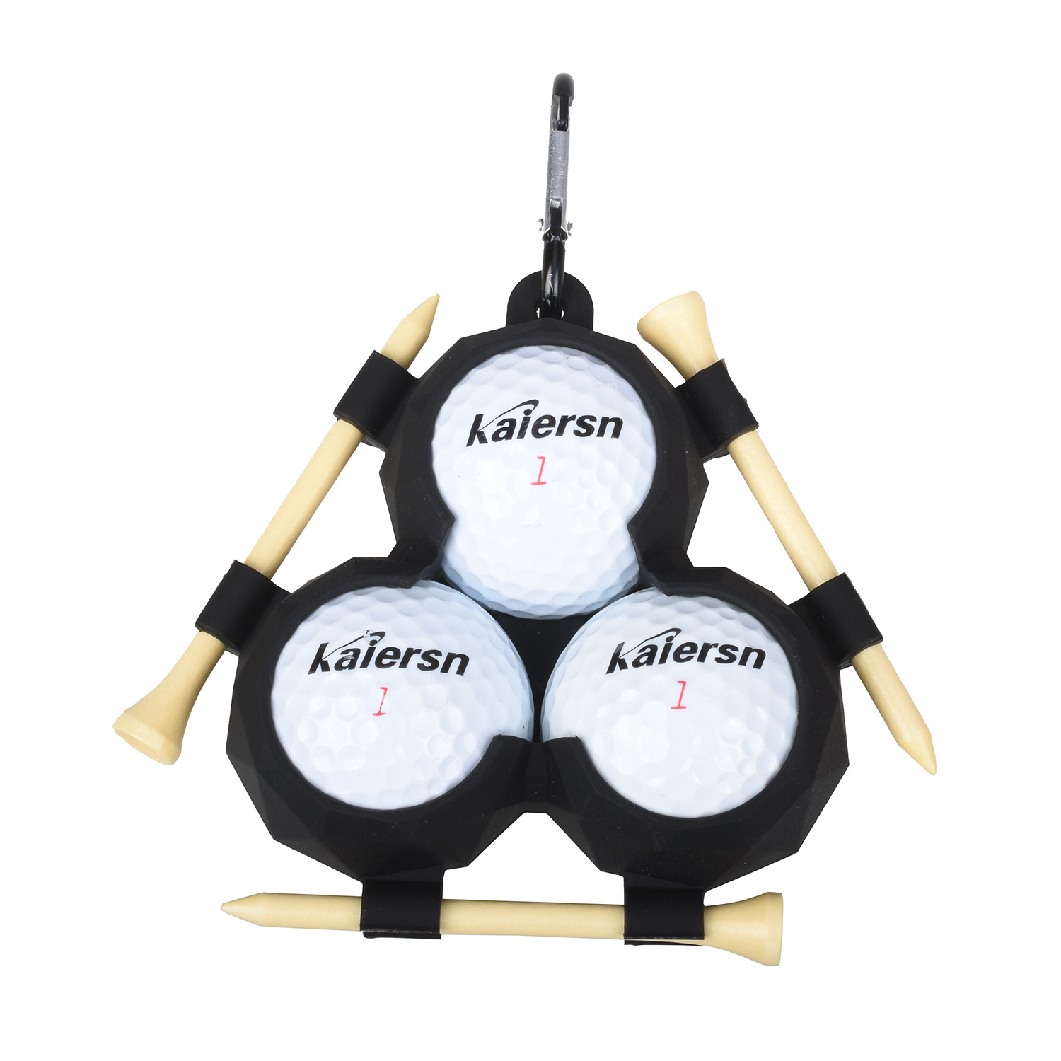 Golf cubierta de silicona cubierta de golf cubierta de silicona cubierta de golf se puede colgar 3 bolas cubierta de golf mini