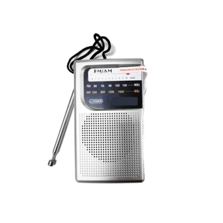 原版AM/FM 2波段指针收音机便携收听广播有耳机孔