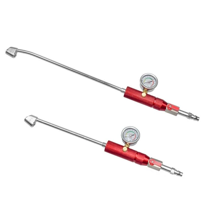 Air pressure gauge/tire pressure gauge, Zuoyan Double Head with Oil