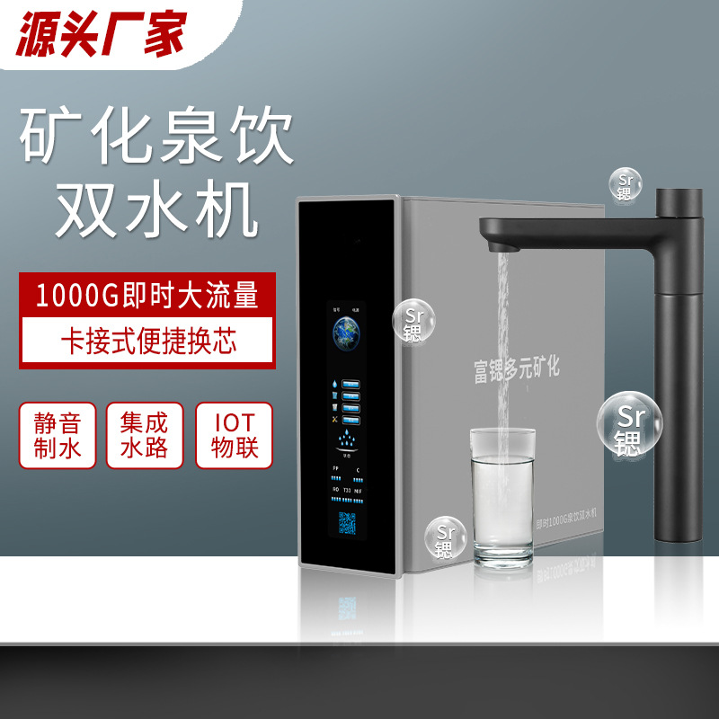 Rich Strontium Mineralized Double Water Machine 1000 Gallon Instant Large Flow Water Purifier Household Ro Reverse Osmosis Direct Drinking Water Purifier
