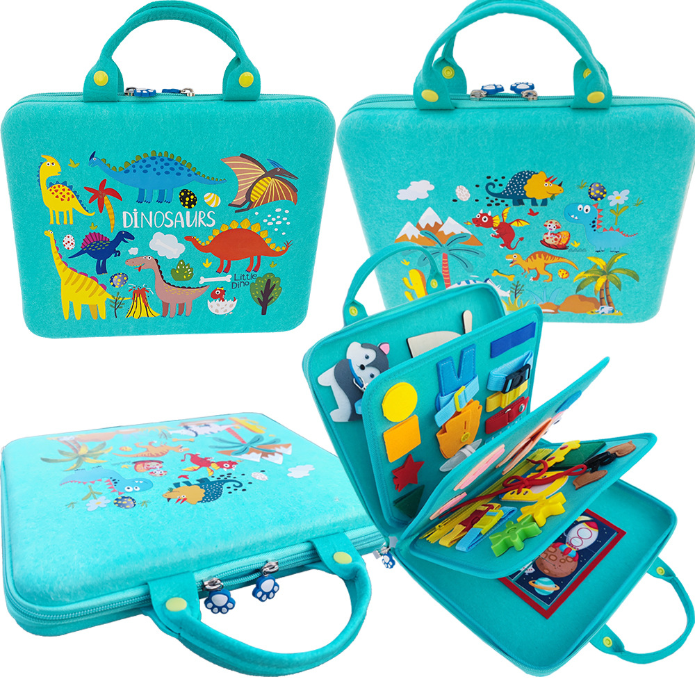 Tablero de actividades educativas tempranas para niños, ejercicio práctico de bricolaje para jardín de infantes, tablero de fieltro Montessori de aprendizaje temprano.