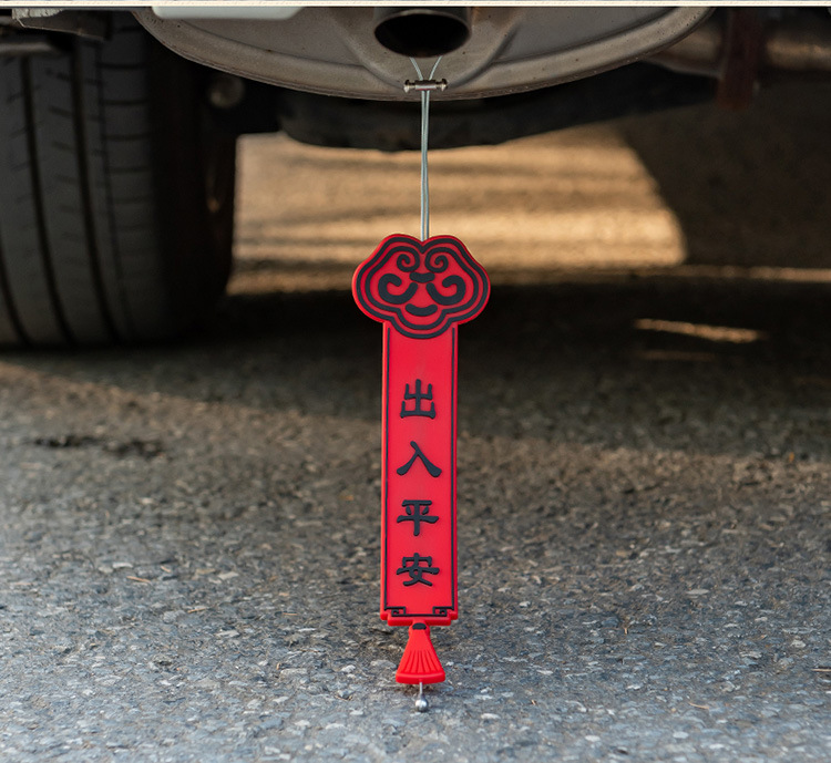 2024 New static mop with New Year festive style car static eliminator exhaust pipe release pendant