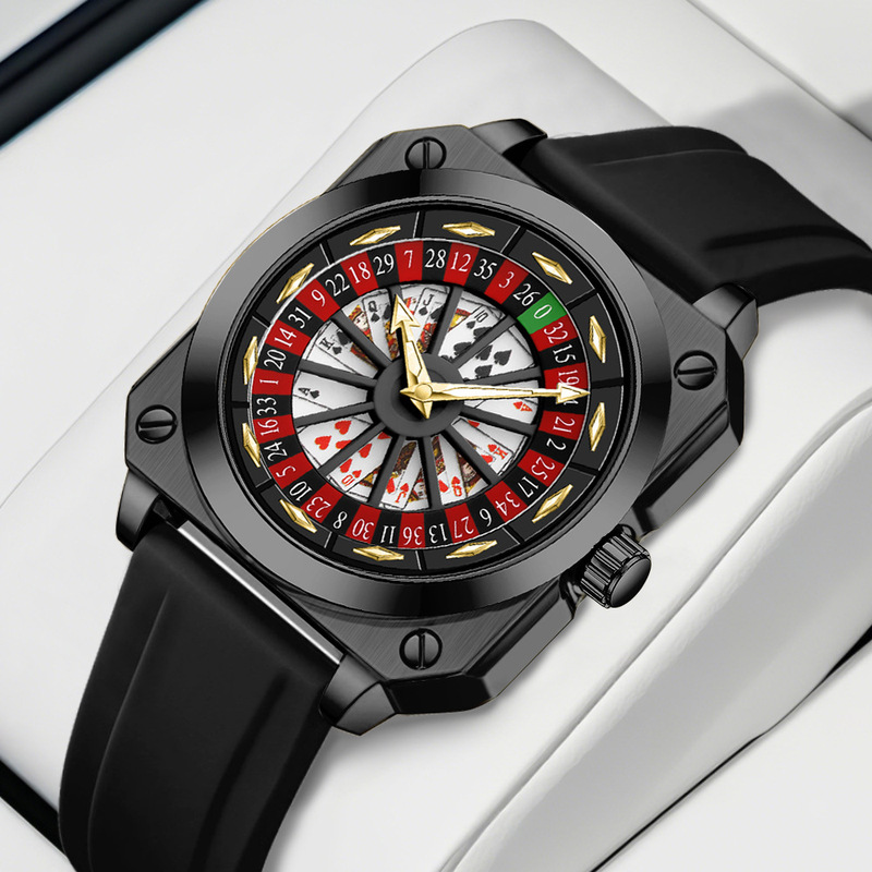 Cross-border New Time-to-Time Fortune Watch Fashion Men's Wristwatch Creative Belt Luminous Waterproof Quartz Watch Cross-border New Time-to-Time Fortune Watch Fashion Men's Wristwatch Creative Belt Luminous Waterproof Quartz Watch