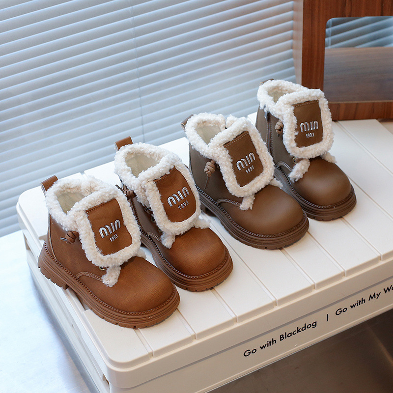 Insulated keep warm children's demi-season low boots for boys