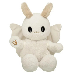 跨境热卖Build A Bear BAB 2025 Sky Puppy 白色蛾人熊毛绒玩偶公