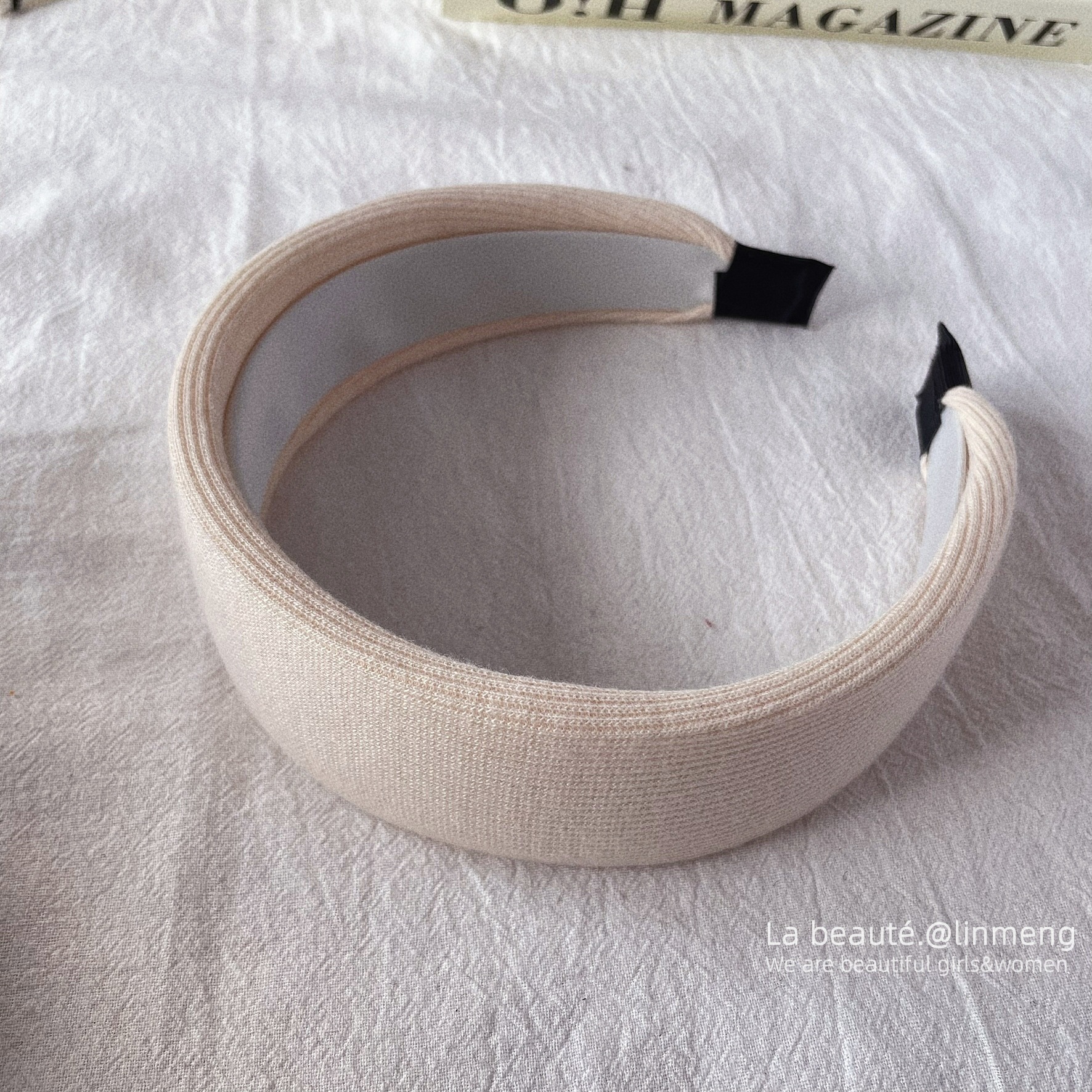 Diadema superior de cráneo alto Diadema de fragancia pequeña negra de alta calidad Diadema de estilo perla coreana arco simple cueva para el cabello accesorios para el cabello femenino