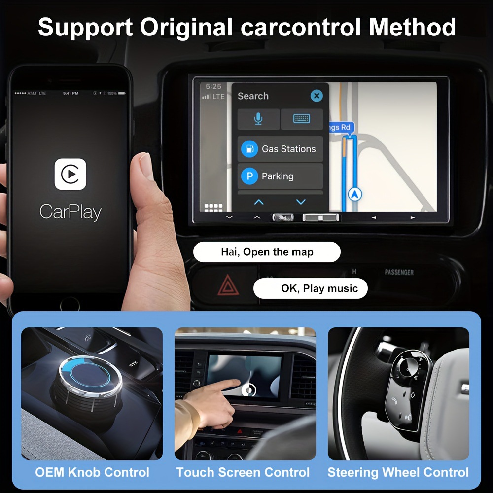 Cross-Border In-Car Wireless Carplay Adapter Huawei Hicar Smart Connectivity Phone Screen Mirroring Box