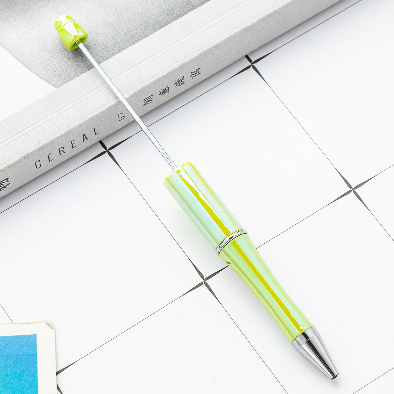 Inventario de bolígrafo de plástico mayorista creativo DIY manuales bolígrafo de plástico UV gradiente nuevo bolígrafo de bola