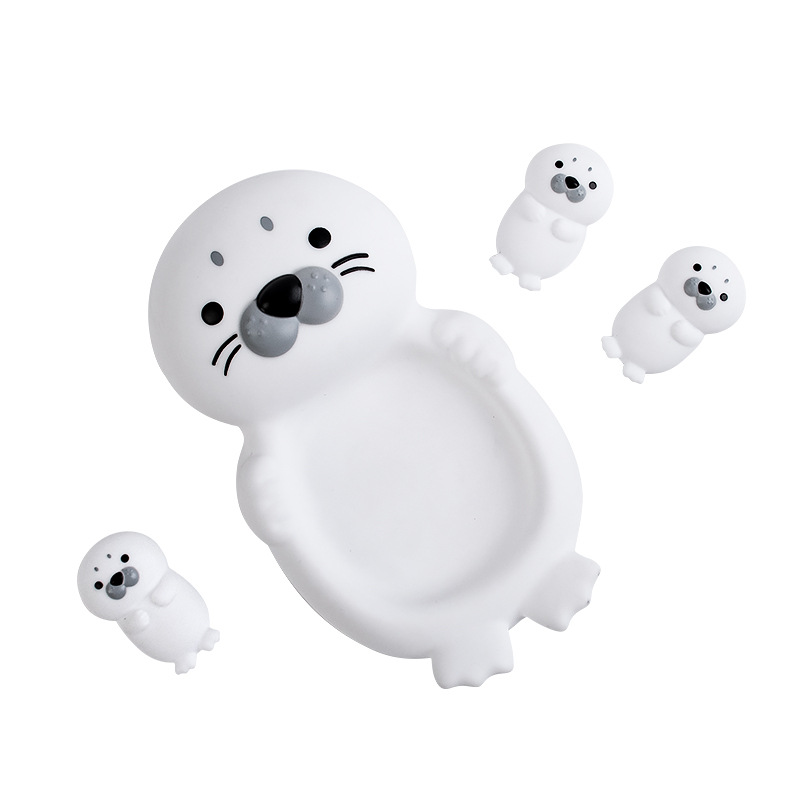 Baño transfronterizo para niños, baño, baño, animal flotante, foca, sello, sin agua, juguete flotante