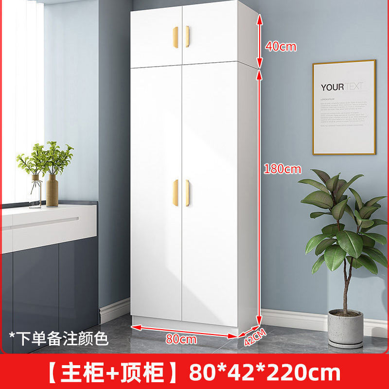 衣柜对开门家用卧室简易出租房用小户型板式柜收纳柜子网红挂衣橱|undefined