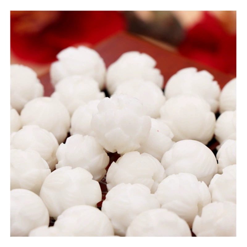 Белый наконечник трехслойный Лотос Бодхи оптом белый нефрит Бодхи корень резьба автомобильный брелок Подвеска Аксессуары