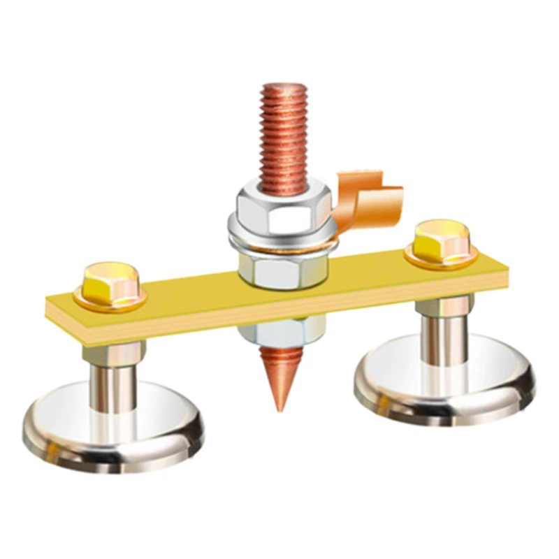 Электросварочный аппарат заземление железа ремонт листового металла Зажим для медной проволоки электросварочный артефакт мезонная машина заземляющий провод Сильный магнитный заземляющий инструмент