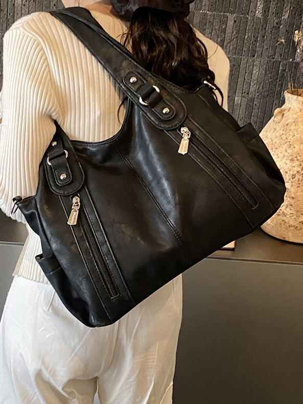 Explosión transfronteriza de comercio exterior bolso de hombro de cuero suave de bolso de mujer textura superior gran capacidad mochila de viaje