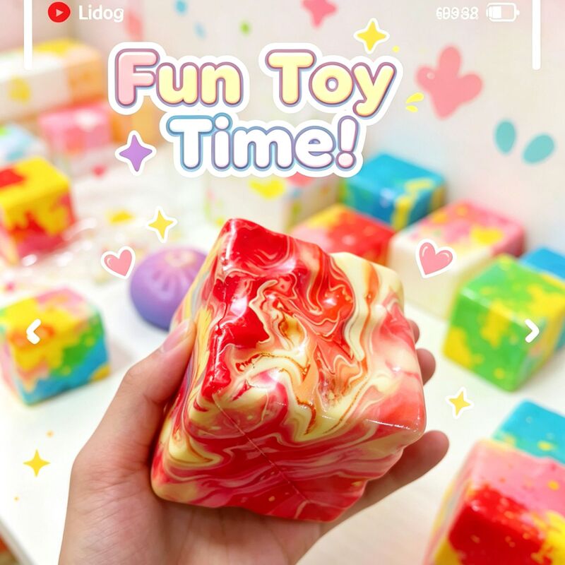 Amazon Stress Cube Maltose Ice Cube Water Cube Squishy Stress Relief Toy Slow Rebound