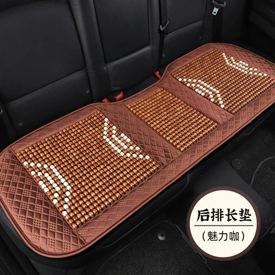 Cool pad: Breathable Summer Driving Seat - charming-coffee-long-cushion-for-back-seat-wooden-beadsbreathablecool