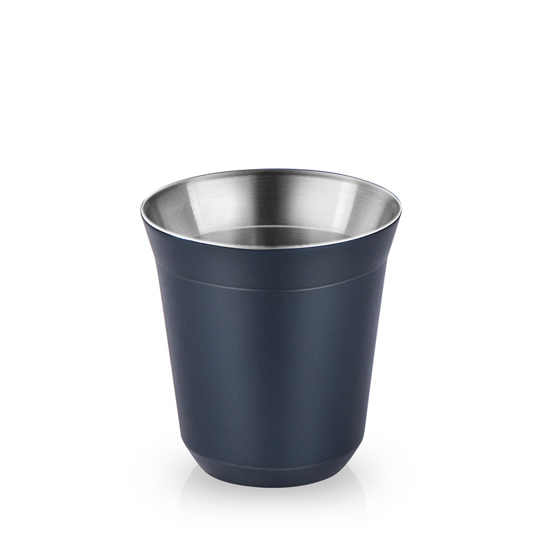 Taza de café de acero inoxidable cápsula taza de café 304 aislamiento doble taza portátil taza de té cerveza taza de leche traje