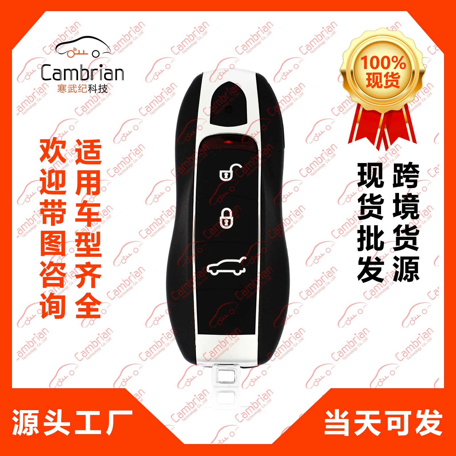 Smart remote control, car keys, 3 keys, porsche